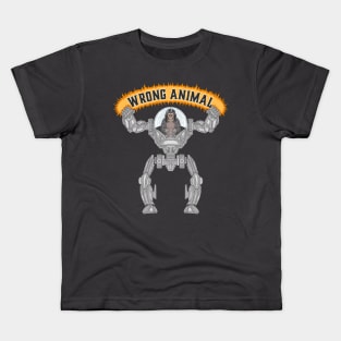 Monkey robot Wrong  Animal Kids T-Shirt